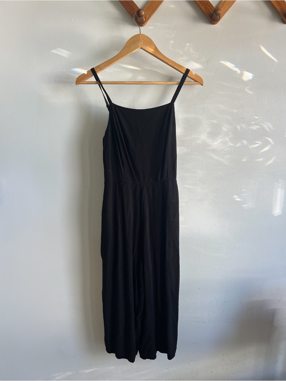 Old Navy Black Spaghetti-Strap Wide-Leg Jumpsuit